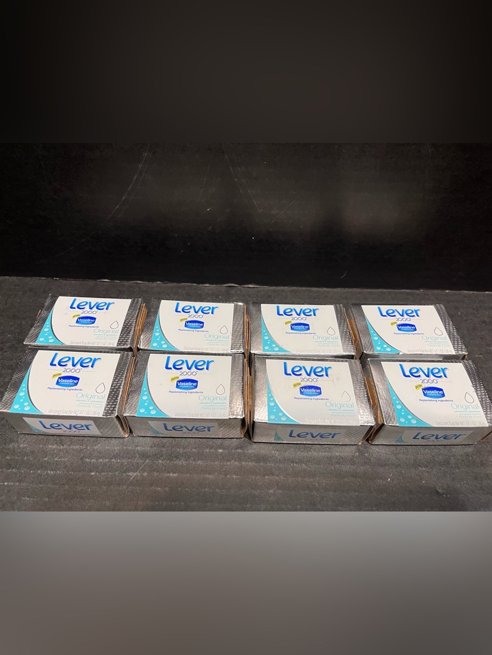 Lot Of 8 Lever 2000 With Vaseline Original Fresh Soap Bars Discontinued & HTF
